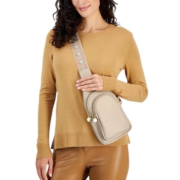 Style & Co. Black Leather like Sling Bag - Picture 6 of 7